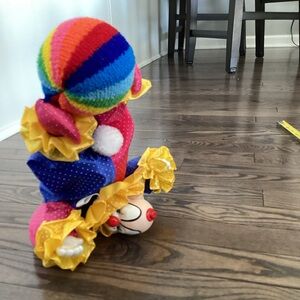 Colorful Clown Plush Toy- music box